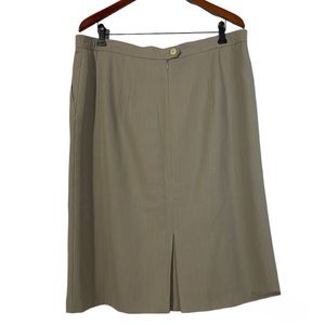 SEDA MODELL Severin Daners Wool Blend Beige Pencil Skirt Womens Size 12 Career